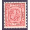 Island. 1907. Dobbelt konger 10 Aur, AFA nr. 53  **  postfrisk st. stemplet FDC