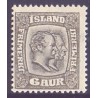 Island. 1907. Dobbelt konger 6 Aur, AFA nr. 52  **  postfrisk st. stemplet FDC
