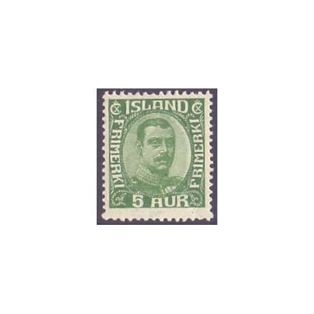 Island. 1920. Chr. X. AFA nr. 86 **  postfrisk st. stemplet FDC