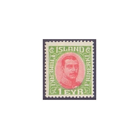 Island. 1920. Chr. X. AFA nr. 83 **  postfrisk st. stemplet FDC