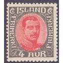 Island. 1920. Chr. X. AFA nr. 85 **  postfrisk st. stemplet FDC