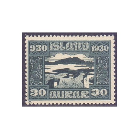 Island. 1930. Altinget 1000-års jubilæum 30 Aur. AFA nr. 132  **   postfrisk st. stemplet FDC