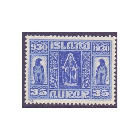 Island. 1930. Altinget 1000-års jubilæum 35 Aur. AFA nr. 133  **  postfrisk st. stemplet FDC