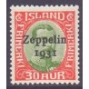 Island. 1931. Zeppelin 1931. 30 Aur. AFA nr. 147  **   postfrisk st. stemplet FDC