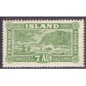 Island. 1925. Landskabsserien 7 Aur. AFA nr. 114  **  postfrisk st. stemplet FDC