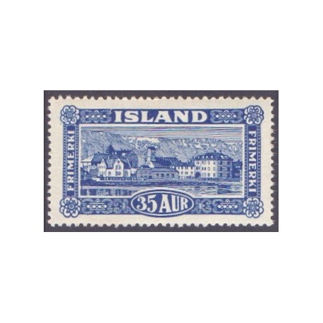 Island. 1925. Landskabsserien 35 Aur. AFA nr. 117  **  postfrisk st. stemplet FDC