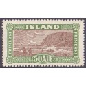Island. 1925. Landskabsserien 50 Aur. AFA nr. 118  ** postfrisk st. stemplet FDC