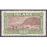 Island. 1925. Landskabsserien 50 Aur. AFA nr. 118  ** postfrisk st. stemplet FDC