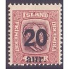 Island. 1921-22. Provisorier 20/40 Aur. AFA nr. 110  **   postfrisk st. stemplet FDC