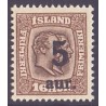 Island. 1921-22. Provisorier 5/16 Aur. AFA nr. 105  **   postfrisk st. stemplet FDC