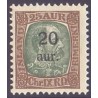 Island. 1921-22. Provisorier 20/25 Aur. AFA nr. 107  **   postfrisk st. stemplet FDC