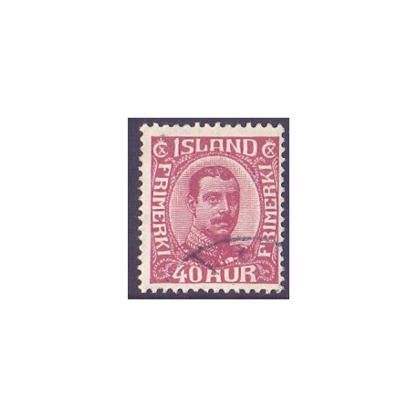 Island. 1920. Chr. X. AFA nr. 94 **  postfrisk st. stemplet FDC