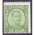 Island. 1921-22. Chr. X. AFA nr. 100  **  postfrisk st. stemplet FDC