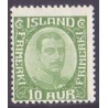 Island. 1921-22. Chr. X. AFA nr. 100  **  postfrisk st. stemplet FDC
