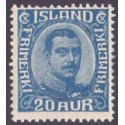 Island. 1920. Chr. X. AFA nr. 91 **  postfrisk st. stemplet FDC