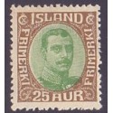 Island. 1920. Chr. X. AFA nr. 92 **  postfrisk st. stemplet FDC
