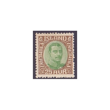 Island. 1920. Chr. X. AFA nr. 92 **  postfrisk st. stemplet FDC