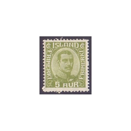 Island. 1920. Chr. X. AFA nr. 99 **  postfrisk st. stemplet FDC