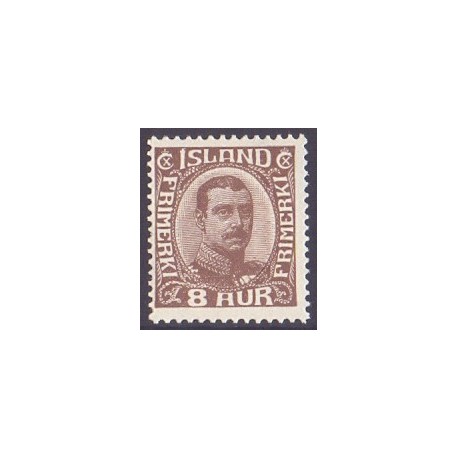 Island. 1920. Chr. X. AFA nr. 88 **  postfrisk st. stemplet FDC