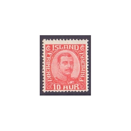 Island. 1920. Chr. X. AFA nr. 89 **  postfrisk st. stemplet FDC