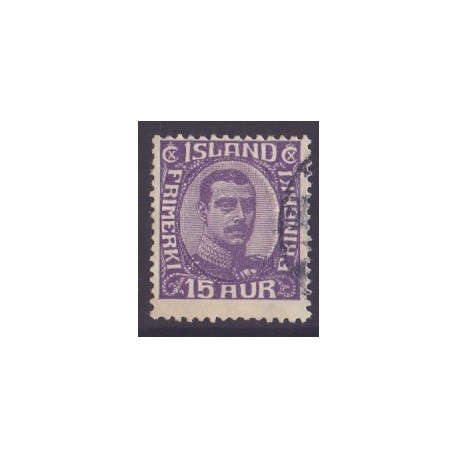 Island. 1920. Chr. X. AFA nr. 90 **  postfrisk st. stemplet FDC