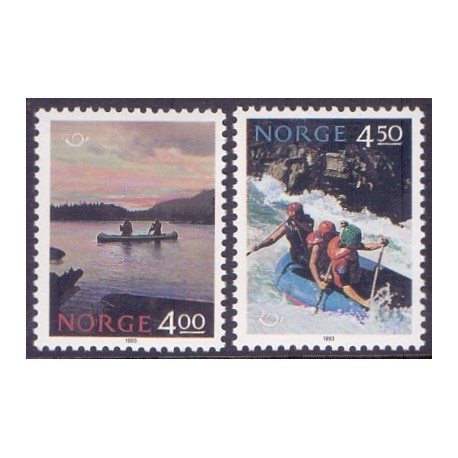 Norge. 1993. Nordenfrimærker. AFA nr. 1121-22 **  stemplet postfrisk FDC