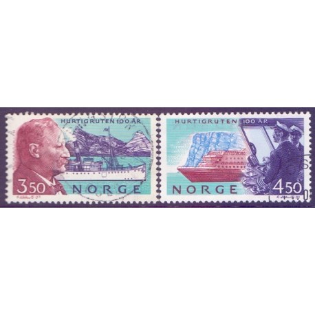 Norge. 1993. Hurtigruten. AFA nr. 1125-26 **  stemplet postfrisk FDC