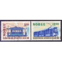 Norge. 1994. Elektriske sporvejes jubilæum.  AFA nr. 1161-62 ** stemplet postfrisk FDC