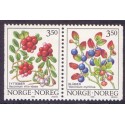 Norge. 1995. Skovbær i parstykke. ALM. PAPIR AFA nr. 1170ACv-71ACh **  stemplet postfrisk FDC