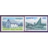Norge. 1995. Den norske kirke 1000år. AFA nr. 1176-77 ** stemplet postfrisk FDC