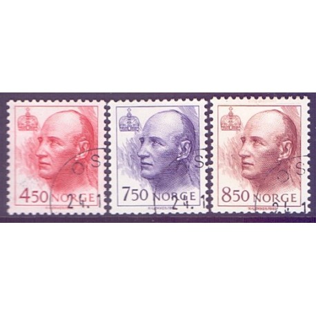 Norge. 1995. Kong Harald suppleringsværdier. AFA nr. 1195-97 ** stemplet postfrisk FDC