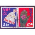 Norge. 1995. Julefrimærker i parstykke. AFA nr. 1198Cv-99Ch ** stemplet postfrisk FDC