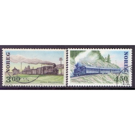 Norge. 1996. Jernbanejubilæer. AFA nr. 1211-12 ** stemplet postfrisk FDC