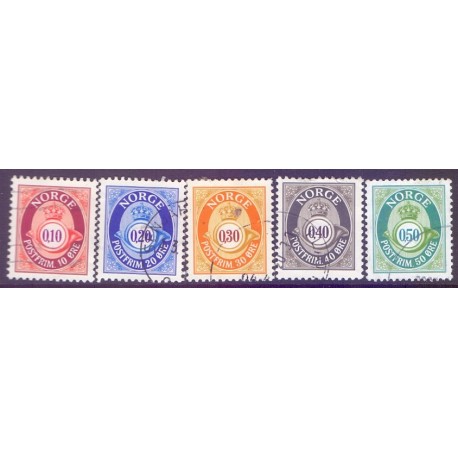 Norge. 1997. Suppleringsværdier. AFA nr. 1228-32 ** stemplet postfrisk FDC