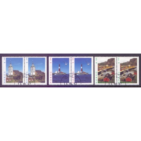 Norge. 1997. Turisme i 3 parstykker. AFA nr. 1244Cv-46Ch ** stemplet postfrisk FDC