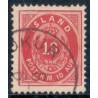 Island. 1875-76.  10 Aur, Tk. 12 3/4 AFA nr. 8B ** postfrisk st. stemplet FDC
