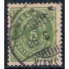 Island. 1896-97.  5 aur. AFA nr. 13B ** postfrisk st. stemplet FDC