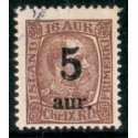 Island. 1921-22. Provisorier 5/16 Aur. AFA nr. 104  **   postfrisk st. stemplet FDC