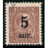 Island. 1921-22. Provisorier 5/16 Aur. AFA nr. 104  **   postfrisk st. stemplet FDC