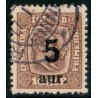 Island. 1921-22. Provisorier 5/16 Aur. AFA nr. 105  **   postfrisk st. stemplet FDC