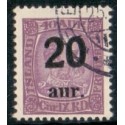 Island. 1921-22. Provisorier 20/40 Aur. AFA nr. 109  **   postfrisk st. stemplet FDC