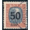 Island. 1925. Provisorier 50/5 kr. AFA nr. 113  **  postfrisk st. stemplet FDC