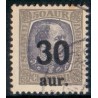 Island. 1925. Provisorier 30/50 Aur. AFA nr. 112  **  postfrisk st. stemplet FDC