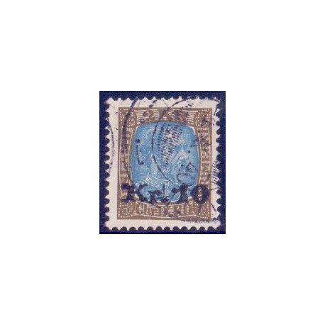 Island. 1926. Provisorier 10 kr/2 kr. AFA nr. 122  **   postfrisk st. stemplet FDC