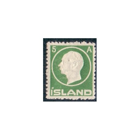 Island. 1912. Frederik VIII, 5 Aur AFA nr. 69 **    postfrisk st. stemplet FDC