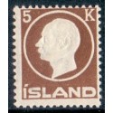 Island. 1912. Frederik VIII, 5 kr. AFA nr. 75 **  postfrisk st. stemplet FDC