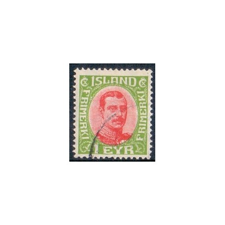 Island. 1920. Chr. X. AFA nr. 83 **  postfrisk st. stemplet FDC