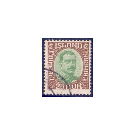 Island. 1920. Chr. X. AFA nr. 92 **  postfrisk st. stemplet FDC