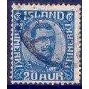 Island. 1920. Chr. X. AFA nr. 91 **  postfrisk st. stemplet FDC