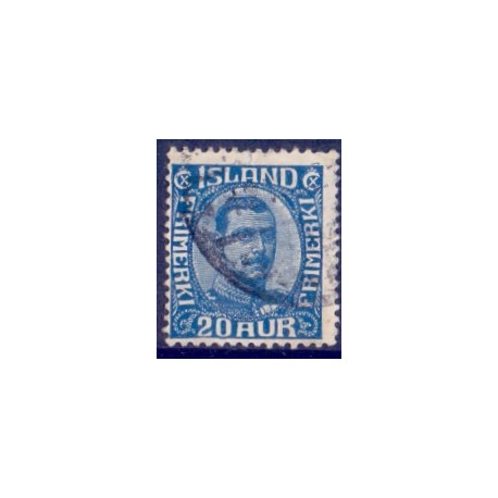 Island. 1920. Chr. X. AFA nr. 91 **  postfrisk st. stemplet FDC